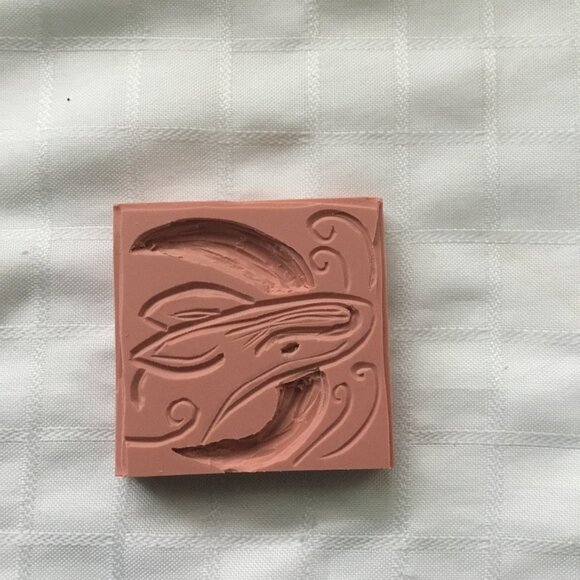 Two sides hand made rubber stamp - Picture 2 of 4